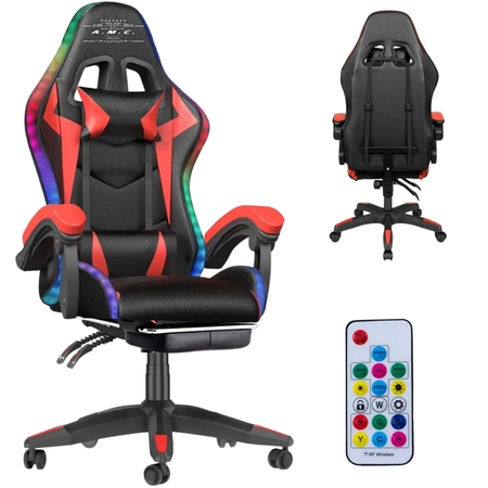 Sedia Gaming RGB con Luci LED Sedia Ergonomica Poltrona ufficio girevole