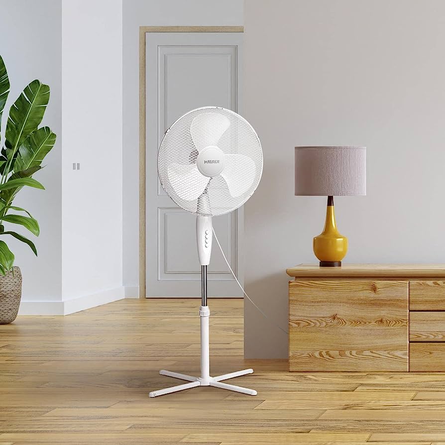 Ventilatore a Piantana Altezza Regolabile 45W 3 Pale 3 Velocita'