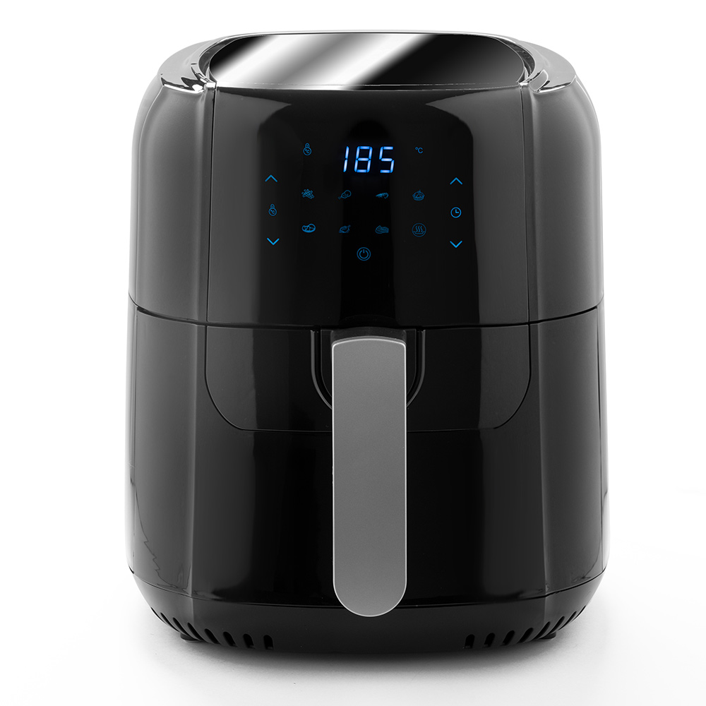 Friggitrice ad aria calda touch 5,5 lt cestello timer, termostato, 7 programmi
