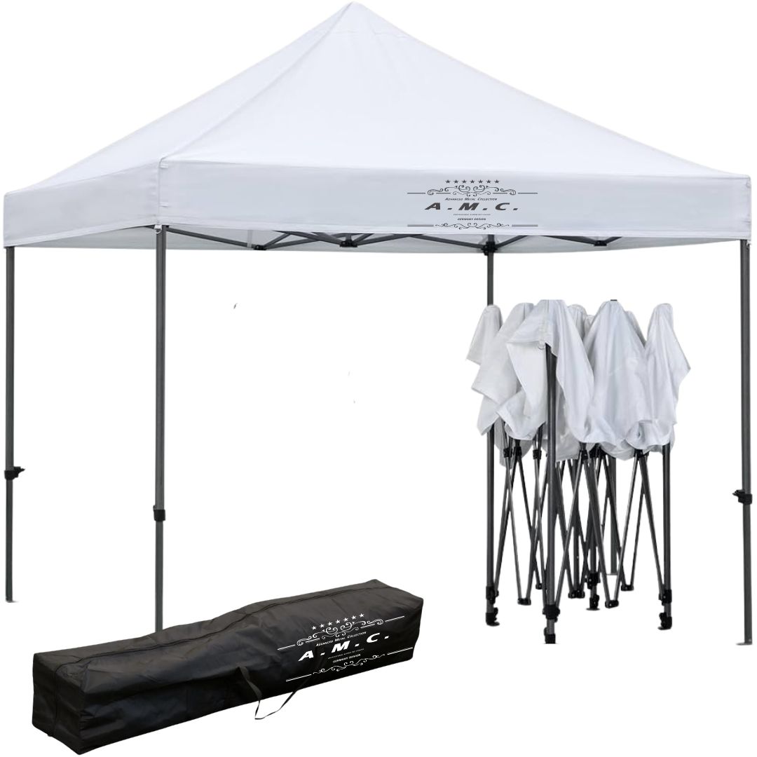 Gazebo Richiudibile 3X3 Mt in PVC Automatico in tessuto chiusura a fisarmonica