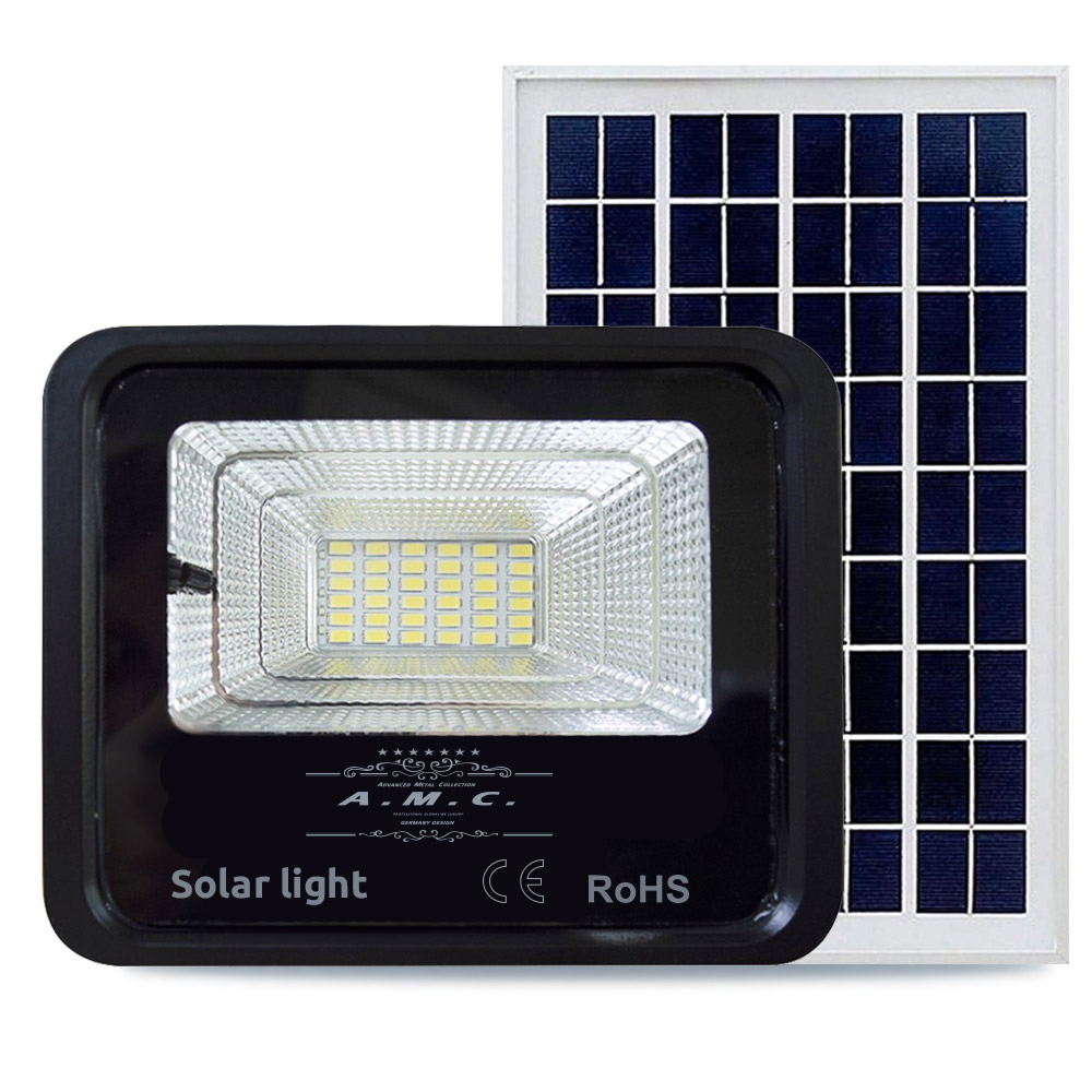 Lampada luce solare esterno 400W con pannello impermeabile e sensore